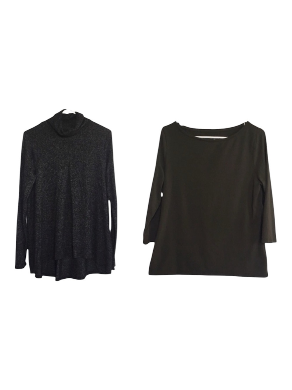 Merona Shirts Tops Bundle of Two Turtleneck Cowl Neck Large Soft